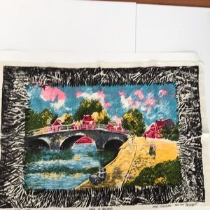 Vintage Lamont Irish linen tea towel